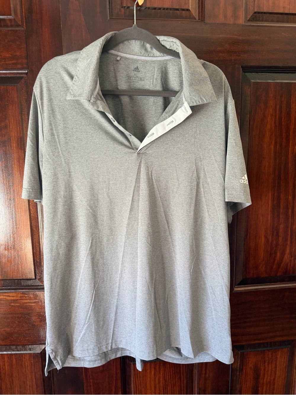 adidas Men’s Heather Gray Polo Shirt